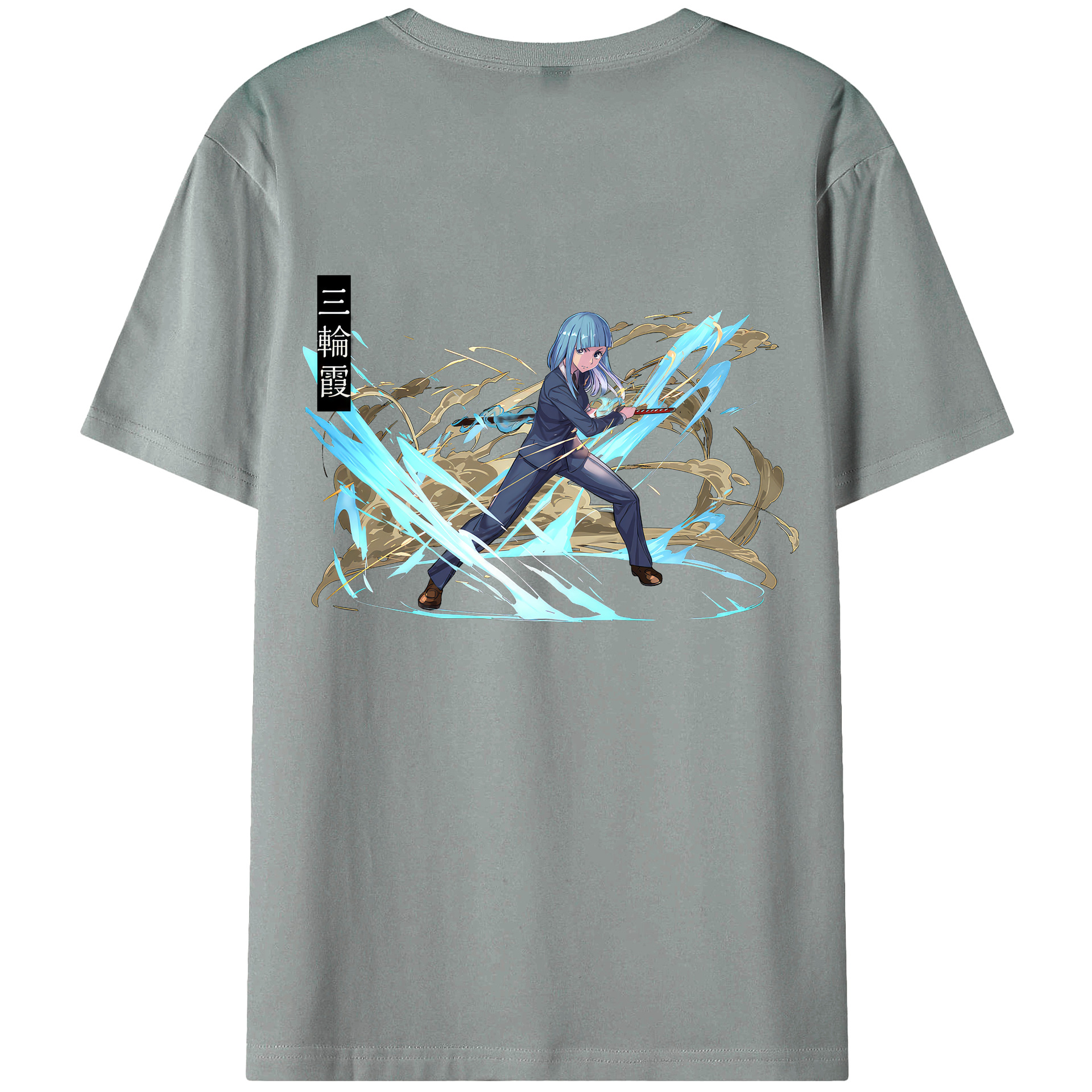 （画像用） 呪術廻戦 Jujutsu Kaisen 綿100％ メンズ半袖Tシャツ（バックプリント） 通気性